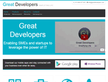 Tablet Screenshot of greatdevelopers.com